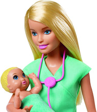 Carica l'immagine nel visualizzatore di Gallery, Barbie- Carriere Playset Pediatra Bambola, 2 Neonati e Accessori Giocattolo per Bambini 3+ Anni, GKH23
