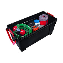 Carica l'immagine nel visualizzatore di Gallery, Iris Ohyama, storage box fai da te - conservarla All 170 L, Nero / Rosso