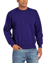 Carica l'immagine nel visualizzatore di Gallery, Fruit of the Loom Raglan Sweatshirt, Felpa Uomo, Nero (Black), Medium - Ilgrandebazar