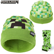 Carica l'immagine nel visualizzatore di Gallery, Minecraft Set Invernale Bambino Cappello Guanti Caldo e Comodo, Beanie e... - Ilgrandebazar