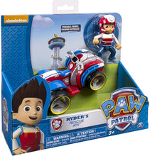 Carica l'immagine nel visualizzatore di Gallery, Playset Veicolo RYDER con personaggio da PAW PATROL Quad Rescue ATV Originale SPIN MASTER