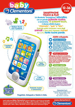Carica l'immagine nel visualizzatore di Gallery, Clementoni- Smartphone Touch &amp; Play Giocattolo, Multicolore, 14969
