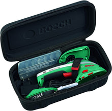 Carica l'immagine nel visualizzatore di Gallery, Bosch 600833102 Tosaerba e Sfoltirami a Batteria Isio Set, 3.6 Volt, Lunghezza Lama Arbusti/Erba 12 cm/8 cm, in Cartone, Nero/Verde
