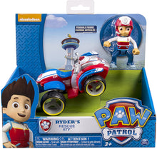Carica l'immagine nel visualizzatore di Gallery, Playset Veicolo RYDER con personaggio da PAW PATROL Quad Rescue ATV Originale SPIN MASTER