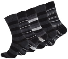 Carica l'immagine nel visualizzatore di Gallery, Calze a strisce eleganti da uomo in cotone, 10 paia - Ilgrandebazar