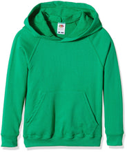Carica l'immagine nel visualizzatore di Gallery, Fruit of the Loom SS056B, Felpa con Cappuccio Bambino, Verde (Kelly Green),... - Ilgrandebazar