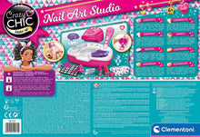Carica l'immagine nel visualizzatore di Gallery, Clementoni - 15174 - Crazy Chic - Nail Art Studio - atelier unghie con smalti - set per unghie bambina 6 anni, Rosa, bianco, viola Superstar Nail Art