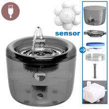 Carica l'immagine nel visualizzatore di Gallery, Fontanella per gatti Sensore automatico fontana acqua pompa acqua alimentatore cane Pet bevitore ciotola Pet bere Dispenser per cane gatto alimentato tramite USB