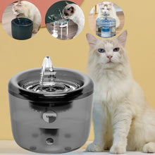 Carica l'immagine nel visualizzatore di Gallery, Fontanella per gatti Sensore automatico fontana acqua pompa acqua alimentatore cane Pet bevitore ciotola Pet bere Dispenser per cane gatto alimentato tramite USB
