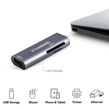 Carica l'immagine nel visualizzatore di Gallery, KiWiBiRD Tipo C Lettore di Schede SD/Micro SD, Adattatore USB-C a USB 3.0...