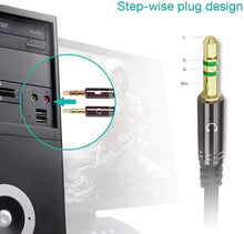 Carica l'immagine nel visualizzatore di Gallery, Sdoppiatore per cuffie e microfono, Adattatore splitter attacco jack 3.5 mm 3pin