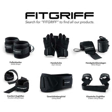 Carica l'immagine nel visualizzatore di Gallery, FITGRIFF - Cavigliere fitness imbottite per trazioni (2 pezzi) - donne e...