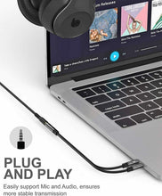Carica l'immagine nel visualizzatore di Gallery, Sdoppiatore per cuffie e microfono, Adattatore splitter attacco jack 3.5 mm 3pin