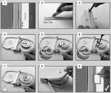 Carica l'immagine nel visualizzatore di Gallery, Avvolgitore esterno per cinghia di tapparella, per sistema Mini, richiudibile