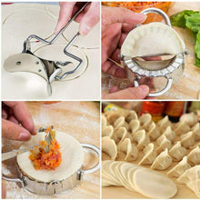 Carica l'immagine nel visualizzatore di Gallery, Stampo per Ravioli Dumpling, Set di 7 Dumpling Maker in Acciaio,...