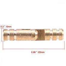 Carica l'immagine nel visualizzatore di Gallery, Mini cerniere a scomparsa cilindriche in ottone, confezione da 25 x 5 mm,...