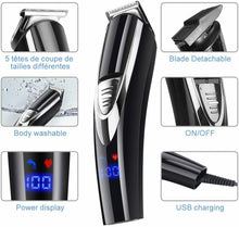 Carica l'immagine nel visualizzatore di Gallery, 10 in1 Impermeabile IPX7 Tagliacapelli kit uomo Professionale...