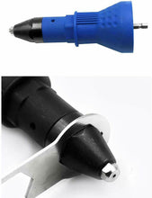 Carica l'immagine nel visualizzatore di Gallery, Kit adattatore rivetto per trapano elettrico, con dado, Blu