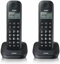 Carica l'immagine nel visualizzatore di Gallery, Telefono Cordless Brondi Gala Twin, Coppia di telefoni cordless, 1 linea, Nero