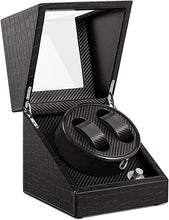 Carica l'immagine nel visualizzatore di Gallery, Watch winder Scatola orologio a carica automatica con Velocità regolabile...